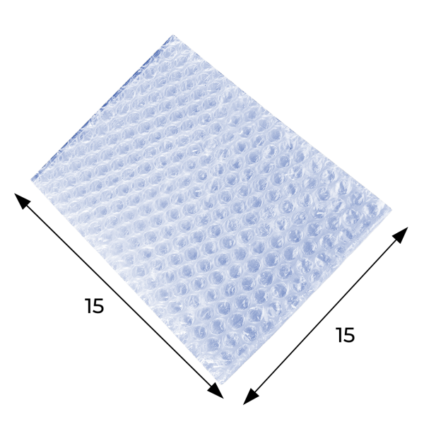 Пакет воздушно-пузырьковый 15х15 см, Антистатик, 3 слоя, плотность 75 — фото